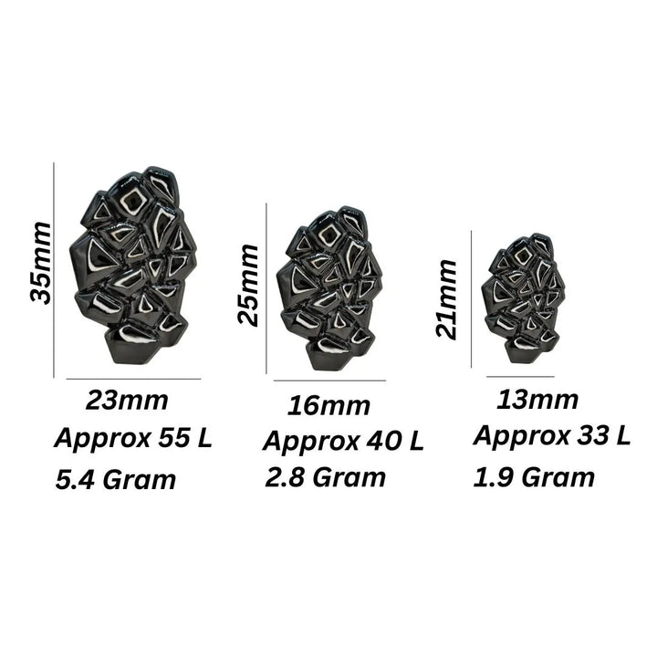 Mixed Pyramid Inspired Metal Buttons | 21mm(33L), 25mm(40L) & 35mm(55L)