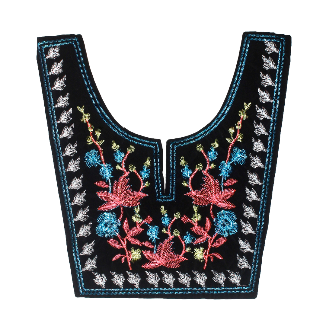 U Shape Embroidery Neckline