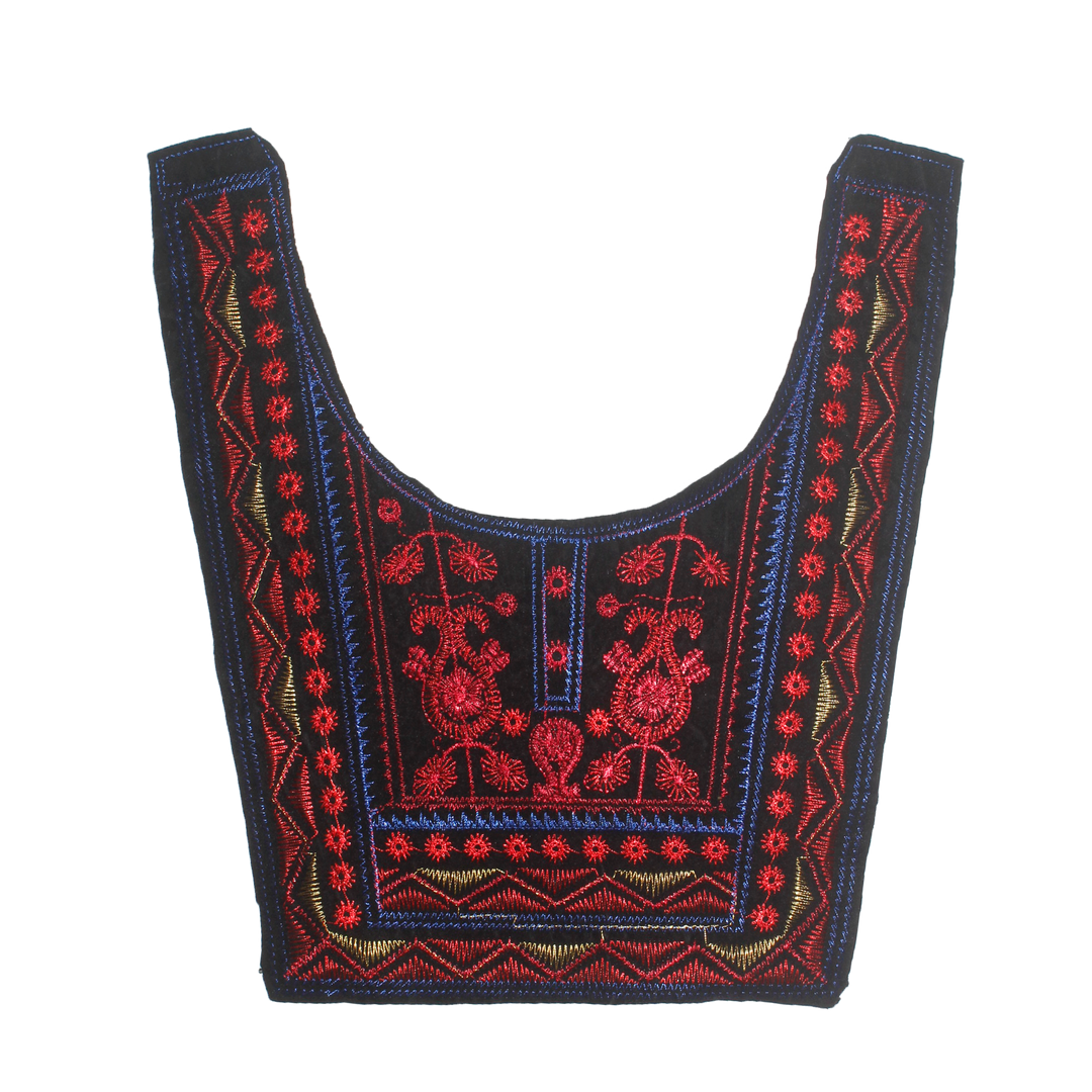 Embroidered Applique Neckline