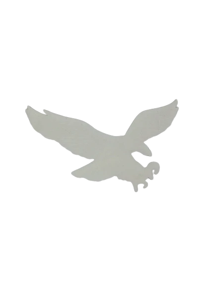 Ani Accessories flying eagle iron-on patch back view, showing adhesive backing and quality construction for clothing and DIY projects