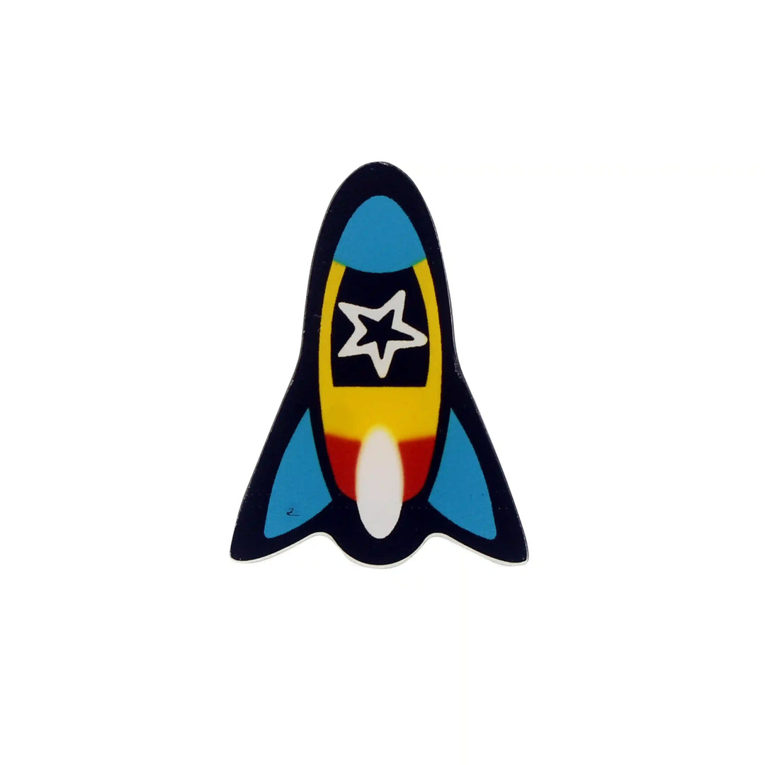 Rocket Ship Brooch