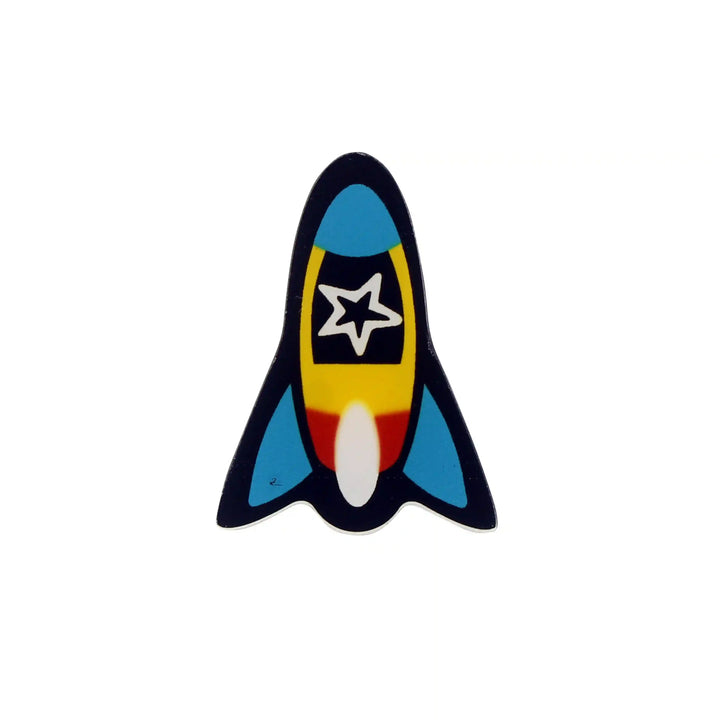 Rocket Ship Brooch