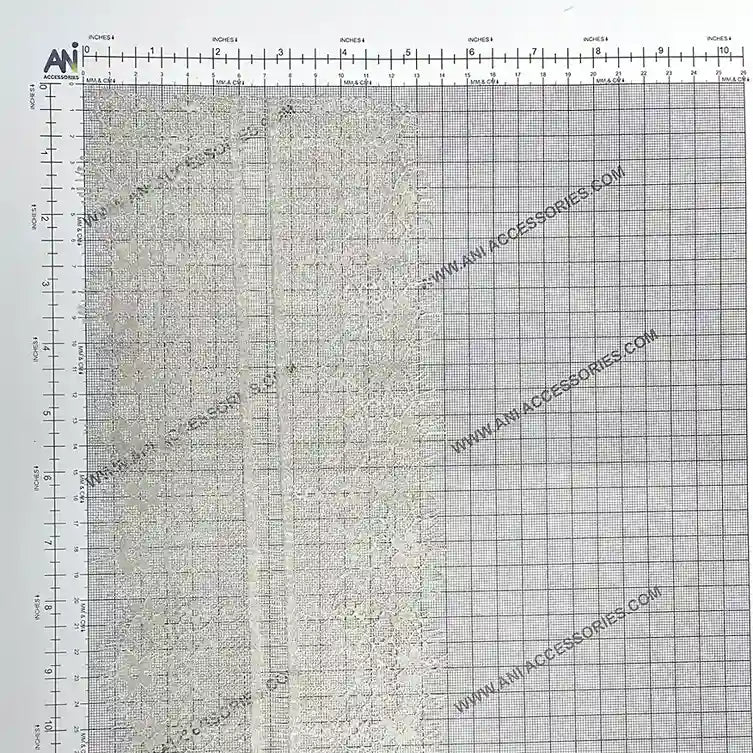 Premium Lightweight Lace Fabric for Sarees, Lehengas, Blouses & Dresses displayed on a measurement grid