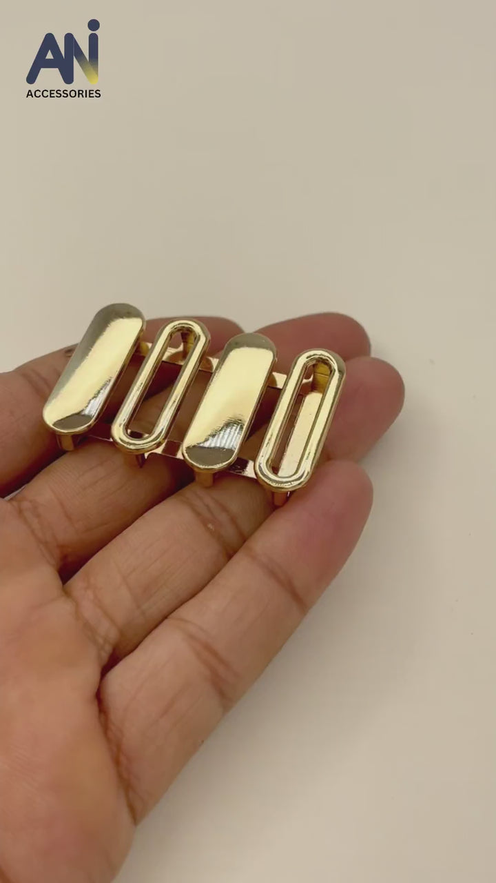 Ani Accessories Gold-Plated Geometric Ladder Buckle video