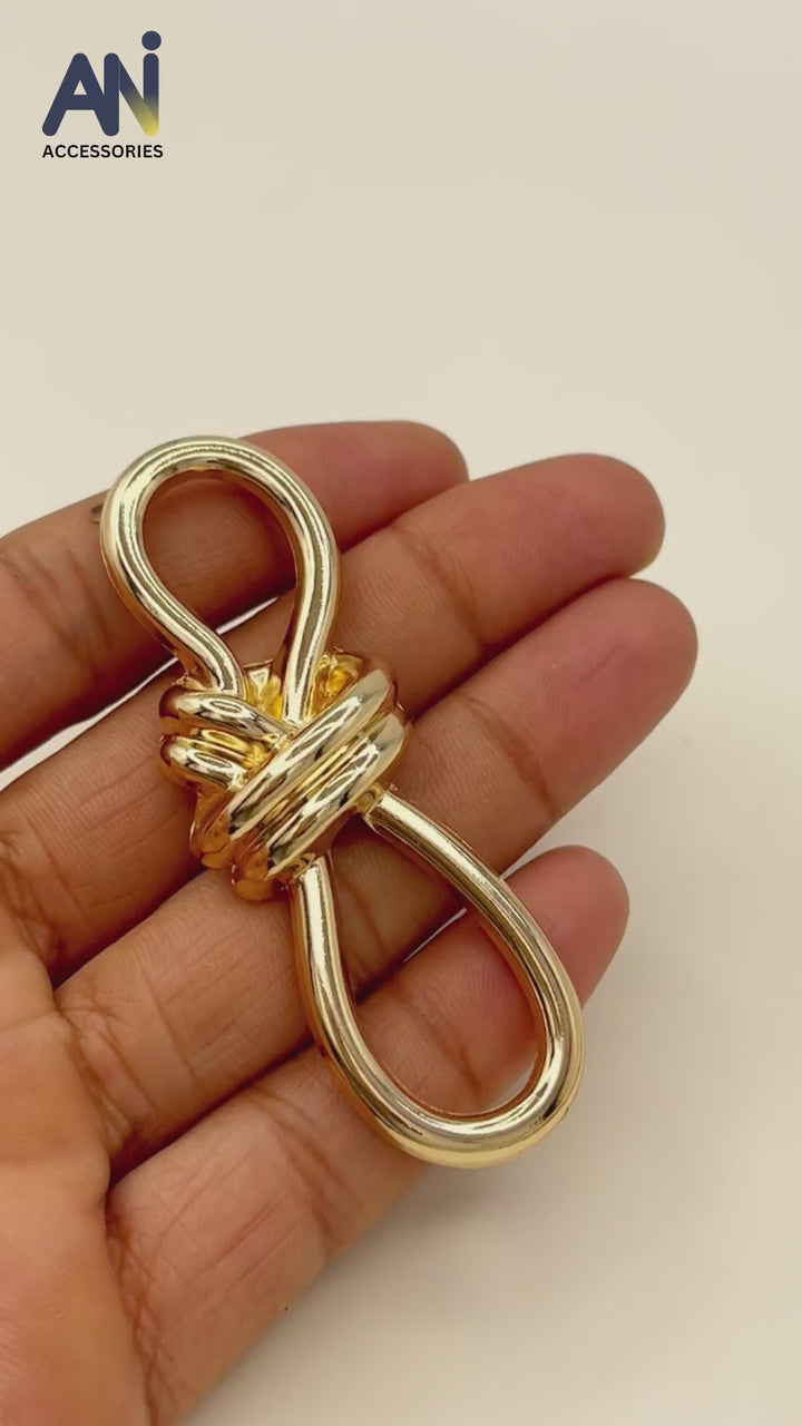 Ani Accessories Gold Knotted Metal Buckle video