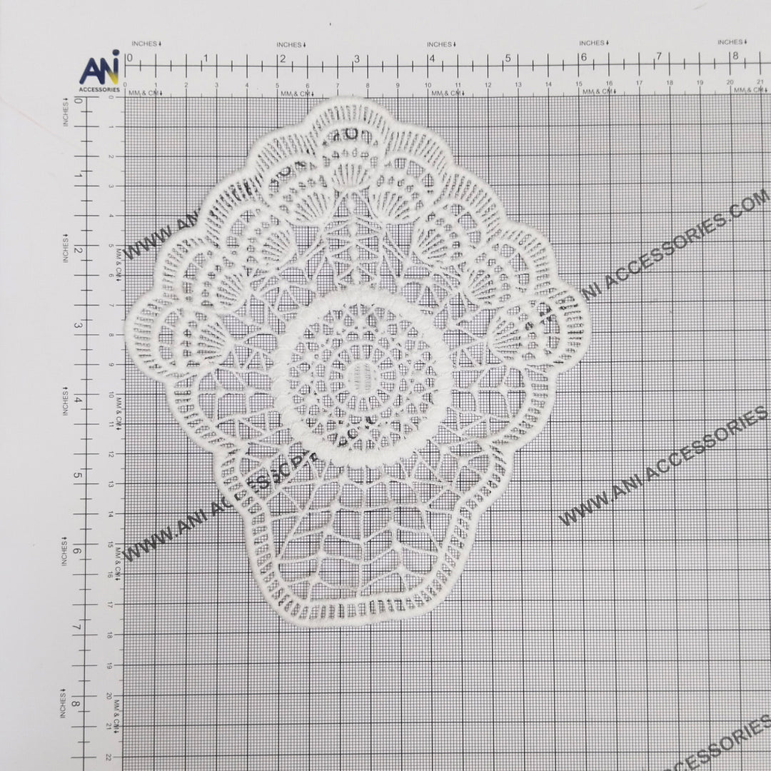 ANI Accessories sewable patch on a measuring grid: 7 x 6 inches (17.8 x 15.2 cm) 