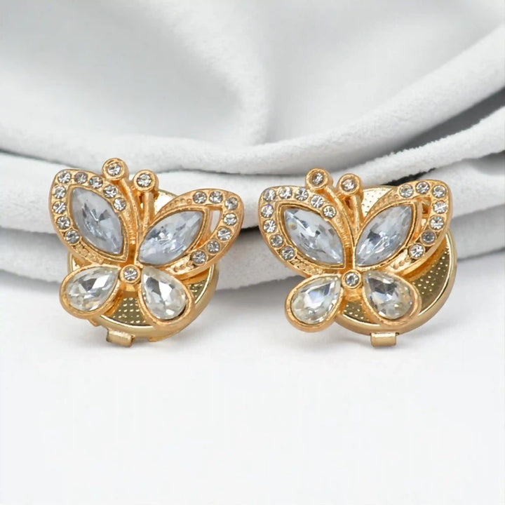 Butterfly Rhine Stone Cover Buttons