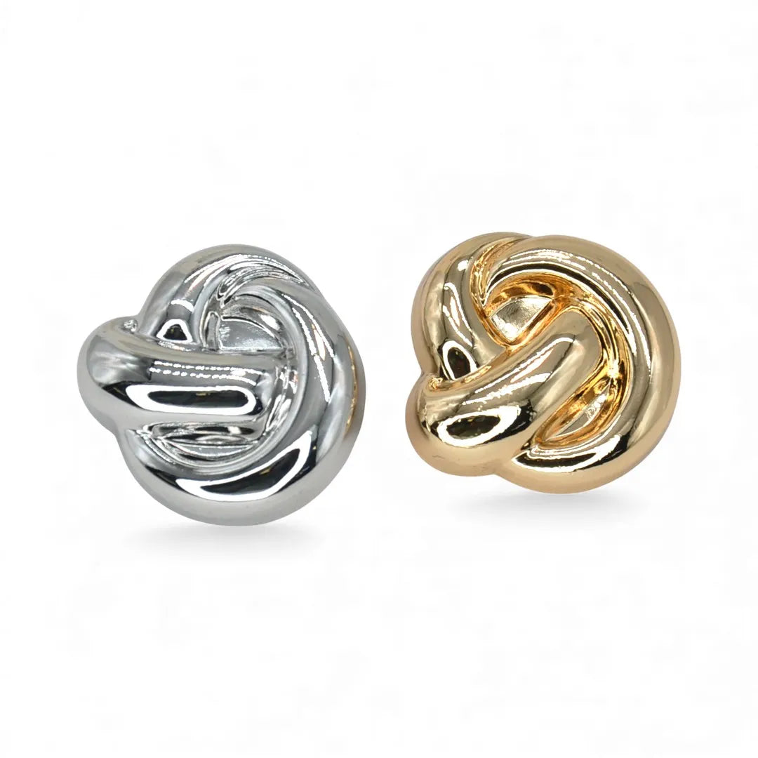 Knoted Design Metal Buttons | 23mm & 15mm