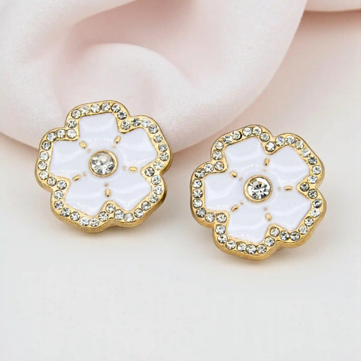 Marquise Style Flower Button Cover