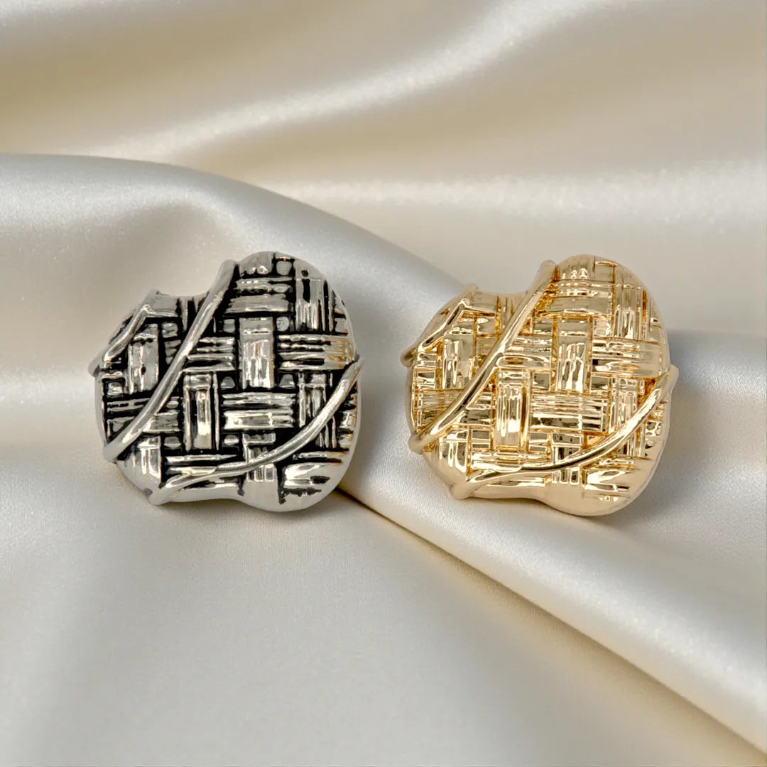 Basket Weave Style Buttons | 25mm & 20mm