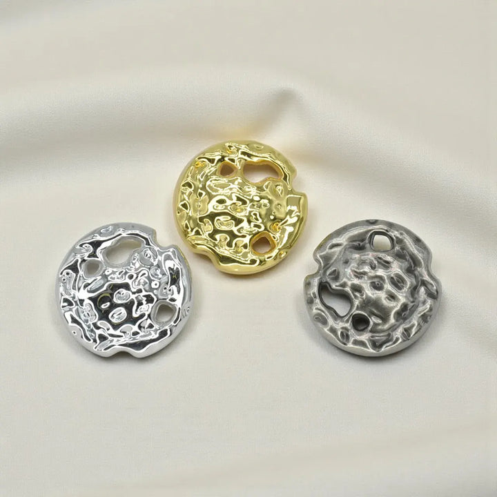Nugget Style Metal Buttons | 15mm (24L), 18mm(28L) & 23mm(36L)