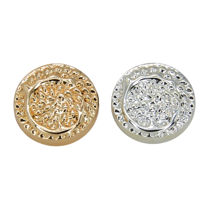 Hammered Circle Metal Button | 18mm (28L) & 23mm (36L)