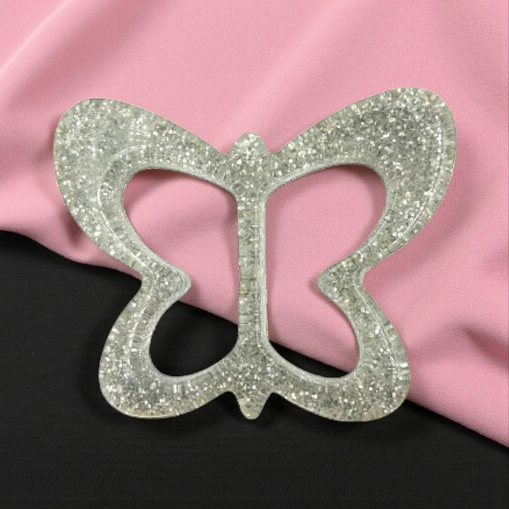 Butterfly Sparkling Resin Buckle