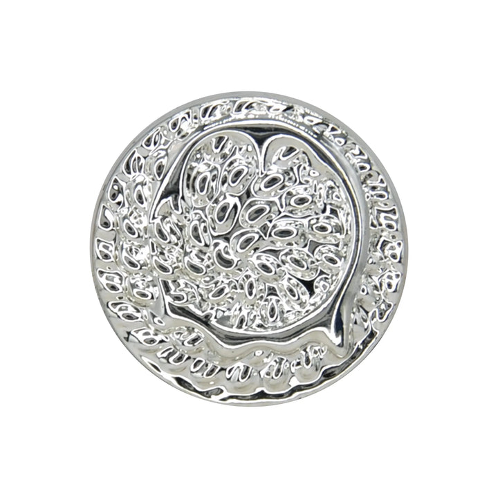 Hammered Circle Metal Button | 18mm (28L) & 23mm (36L)