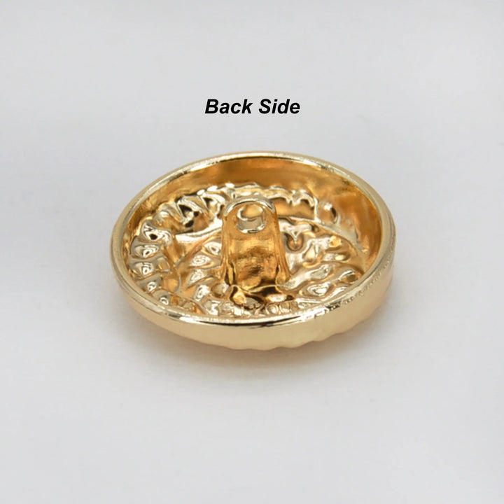 Hammered Circle Metal Button | 18mm (28L) & 23mm (36L)