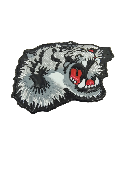 Ani Accessories Roaring Tiger patch, detailed tiger sew patch for jackets, bags, and fashion DIY projects
