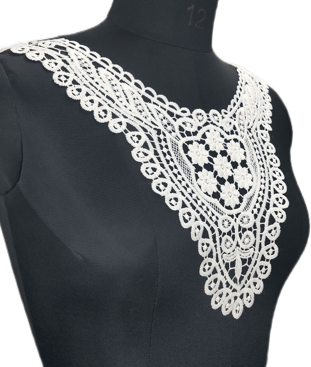 Ani Accessories floral center bunch neckline framed with leafy border for kurtis, blouses, and gowns