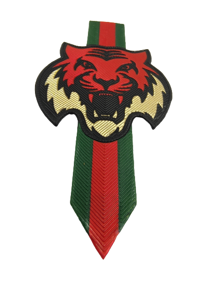 Ani Accessories tiger sew patch featuring intricate design, perfect for apparel customization and craft projects