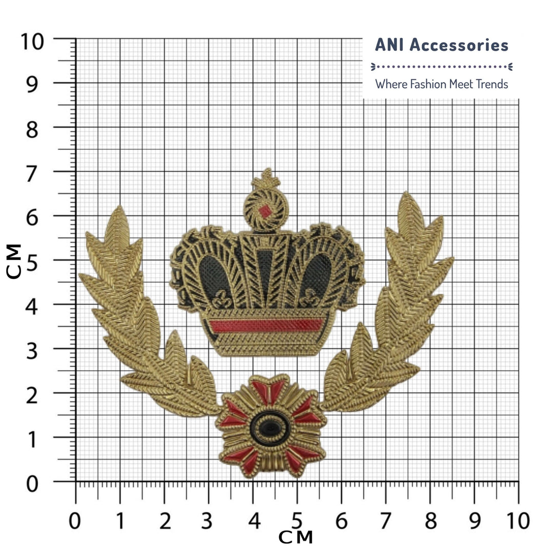 Crown Design Elegant Hot-Fix Patch