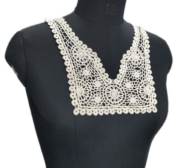 Dreamy floral design neckline featuring delicate craftsmanship and a romantic elegant look by Ani Accessories