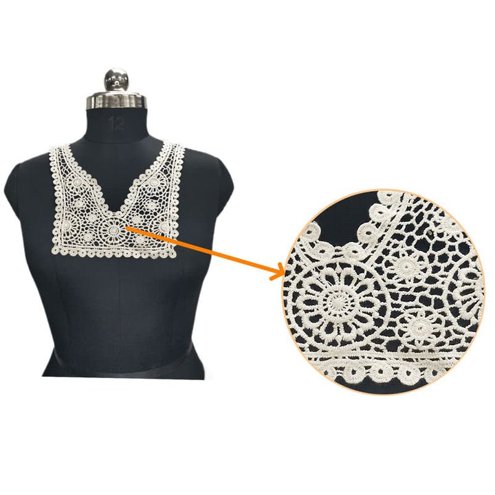 Elegant floral dreamy neckline ideal for dresses, kurtis, and festive wear by Ani Accessories