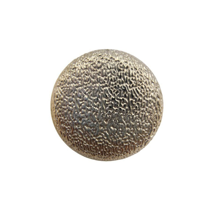 Round Textured Gold Shank Button (Pack Of Eight)