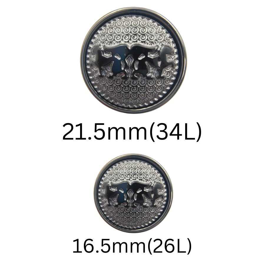 Serpentine Shank ABS Buttons (Pack of 8)