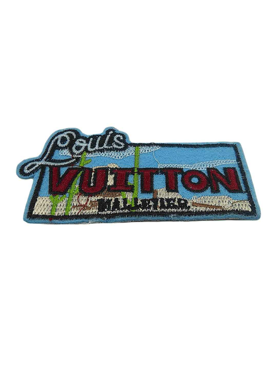 Cool Blue Embroidered Sewable Patch