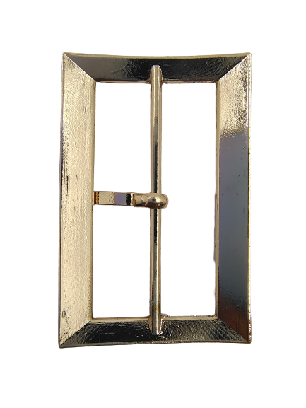 Glossy-Looking Alloy Gold Prong Buckle