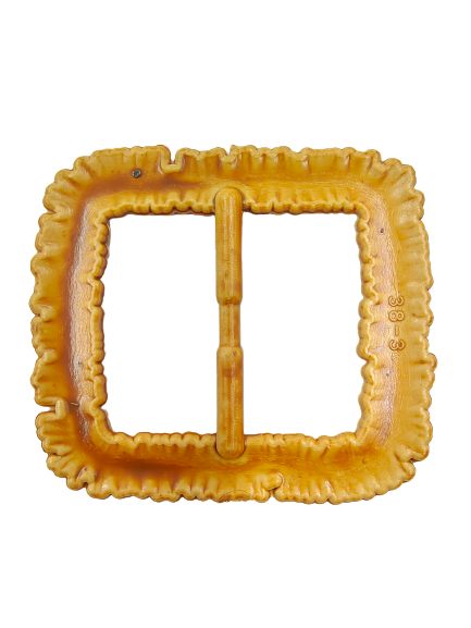 Imitation Raffia Adjustable Square Buckle