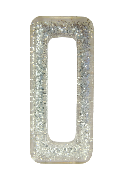 Sparkling Resin Rectangular Buckle