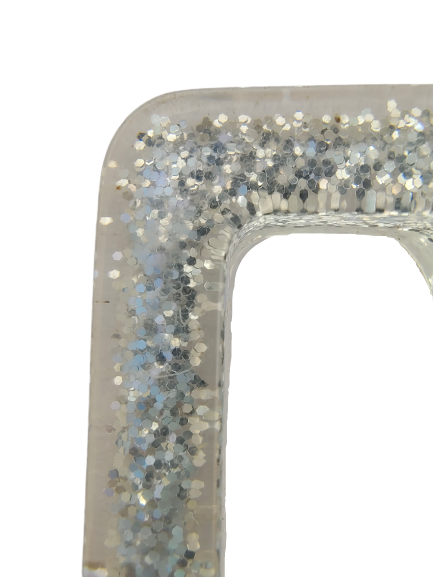 Sparkling Resin Rectangular Buckle