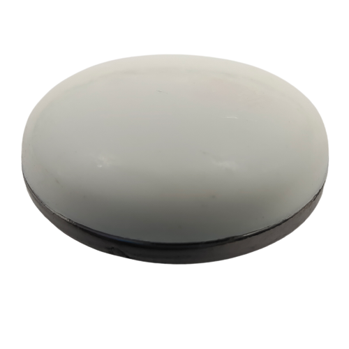 Round Plane White Shank Button (Pack Of Eight)