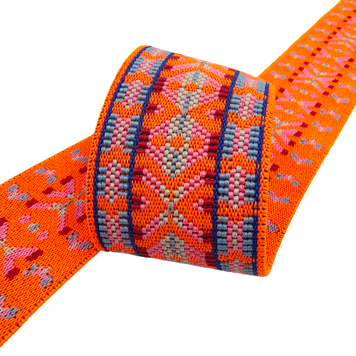 Multi-Color Woven Boho Style Pattern Elastic