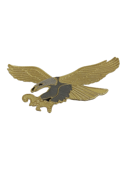 Premium eagle iron-on patch by Ani Accessories, decorative bird applique for clothing, accessories, and DIY use