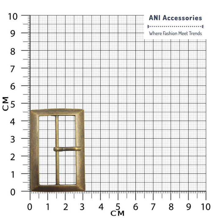 Antique Brass Alloy Prong Buckle