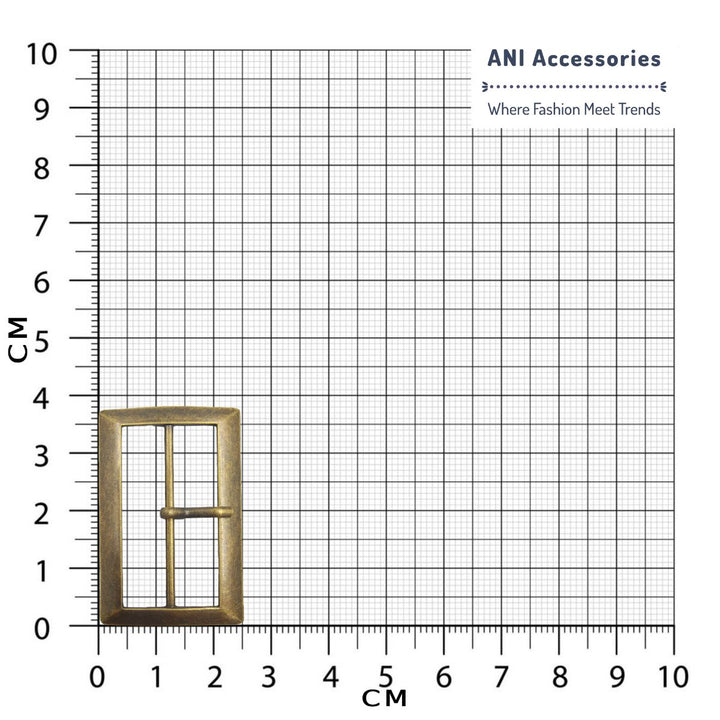 Antique Brass Alloy Prong Buckle