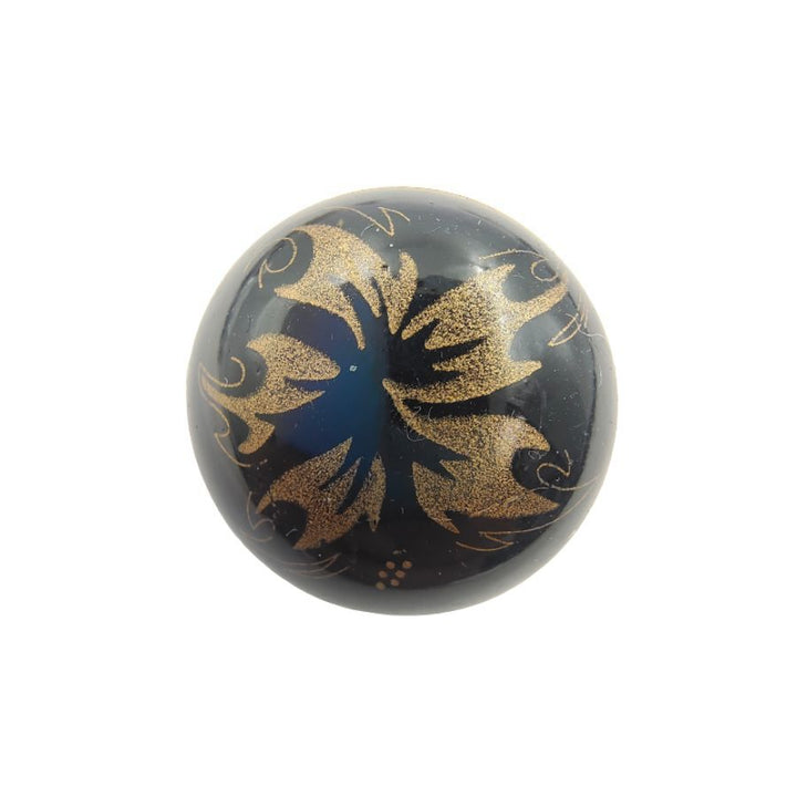 Golden Blossom With Floral Flame Shank Abs Button (Pack of 8 Buttons)