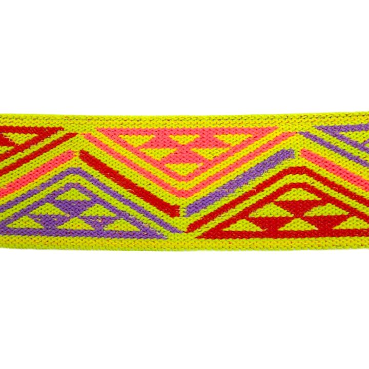 Fashionable Multi-Color Pyramid Woven Elastic