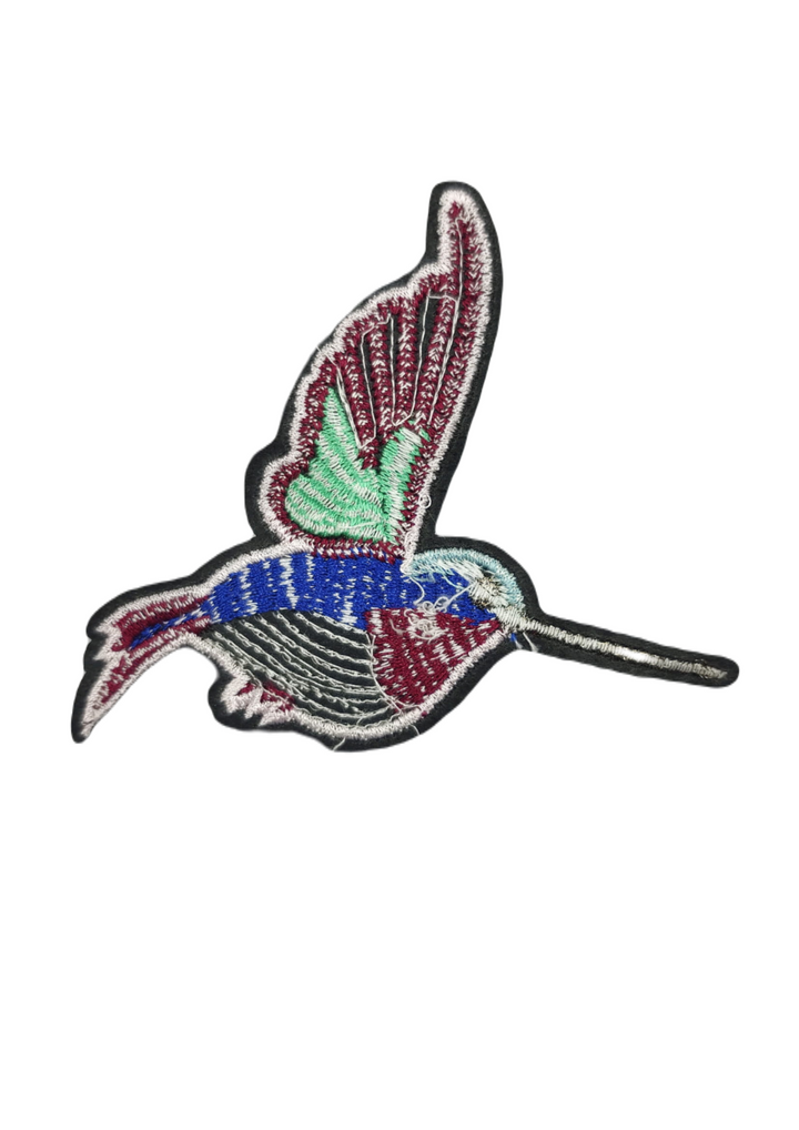Bird Sequins & Embroidered Multi-color Sewable Patch