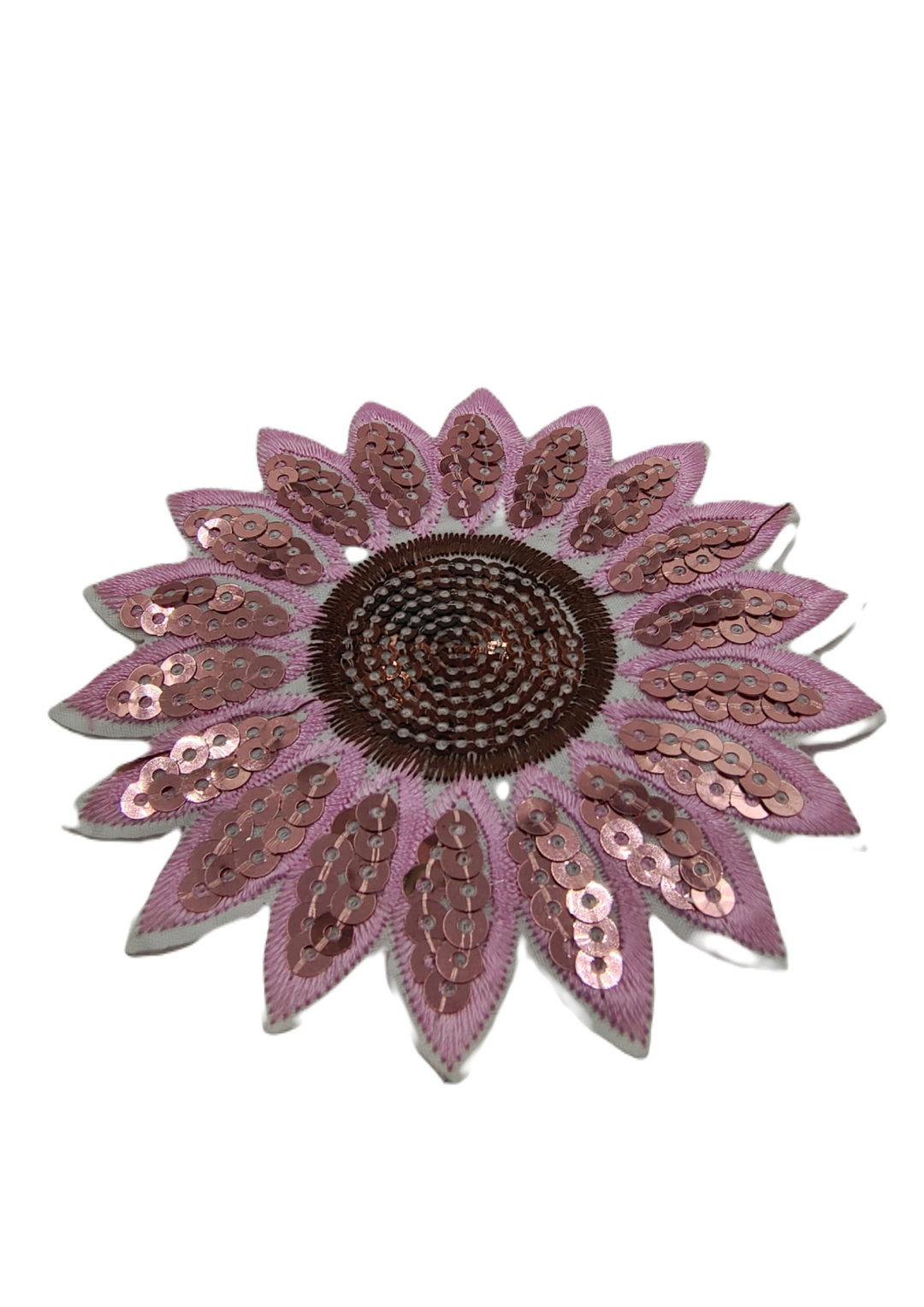 Pink Sequins & Embroidered SunFlower Hot-Fix Patch