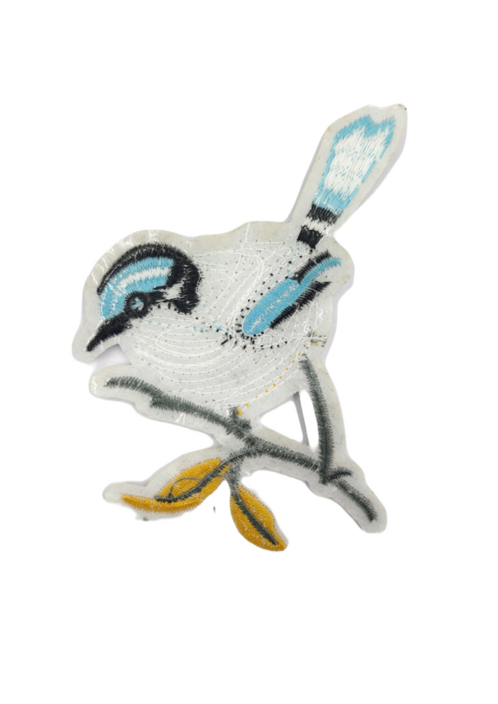 Sequins & Embroidered Multi-color Bird Hot-Fix Patch